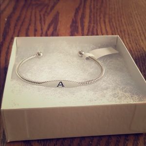 Silver “A” bracelet
